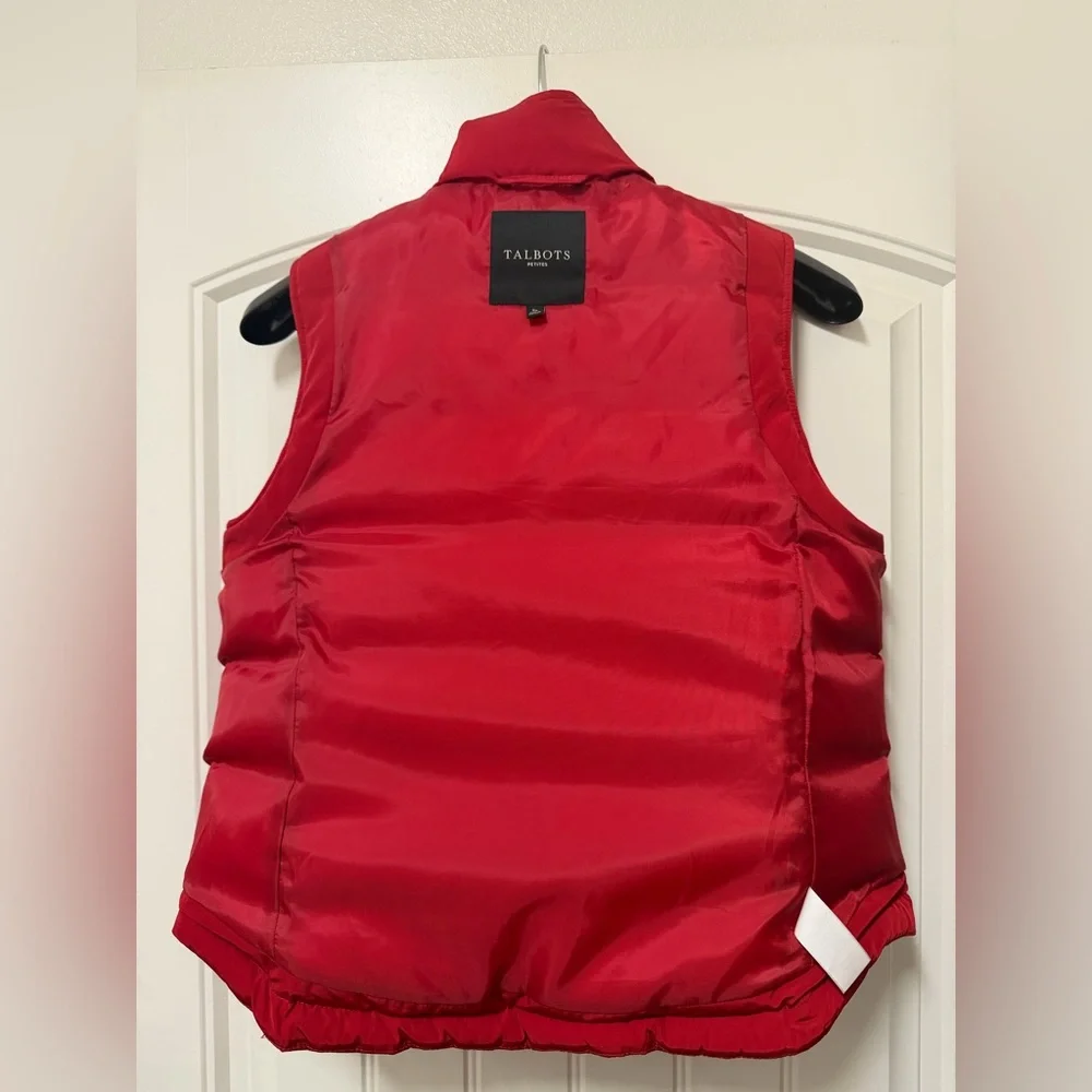 Talbots Red Puffer Vest - Picture 7 of 7